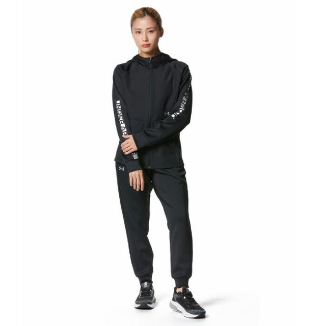 under_armour/アンダーアーマー トレーニング トップス [1381235-001 UAハイブリッドニットフルジップフーディー] レディース_パーカー_ジャケット under_armour/アンダーアーマー トレーニング トップス [1381235-001