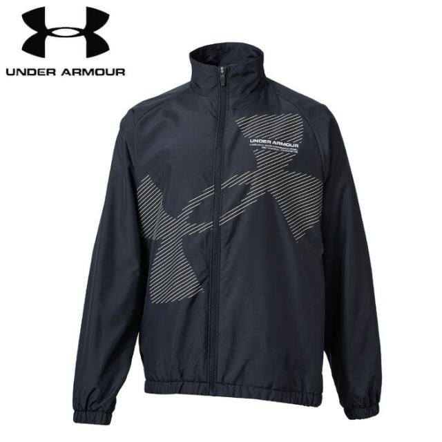 under_armour/アンダーアーマー トレーニング トップス [6007820-001 UAトリコット ラインド スーパービッグロゴ フルジップ ジャケット] ジュニア_キッズ_ジャケット 【ネコポス不可】