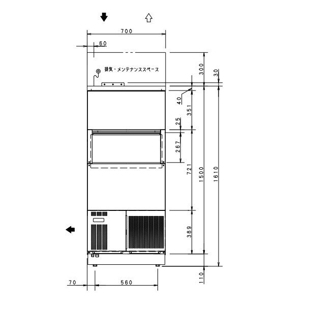 製氷機 パナソニック SIM-S241VNB バーチカルタイプ 3Φ200V 240kgタイプ セル方式 通販 