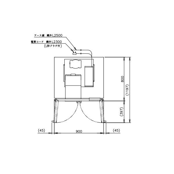 RS-90A-4G-2 ホシザキ リーチインショーケース 上ユニット ガラス 分割扉 冷蔵ショーケース 業務用冷蔵庫 別料金 設置 入替 クリーブランド - 5