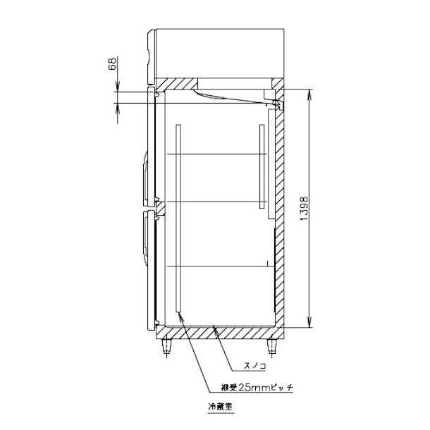 FT-120SDG (新型番：FT-120SDG-1) ホシザキ テーブル形冷凍庫  内装ステンレス  別料金にて 設置 入替廃棄 クリーブランド - 1