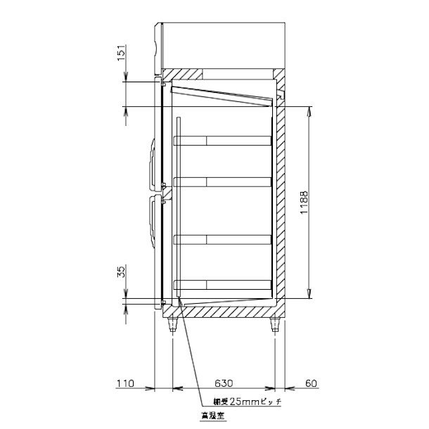 HCR-120AT3-ML ワイドスルー ホシザキ 業務用恒温高湿庫 エアー冷却方式 業務用冷蔵庫 別料金にて 設置 入替 回収 処分 廃棄 クリーブランド - 15