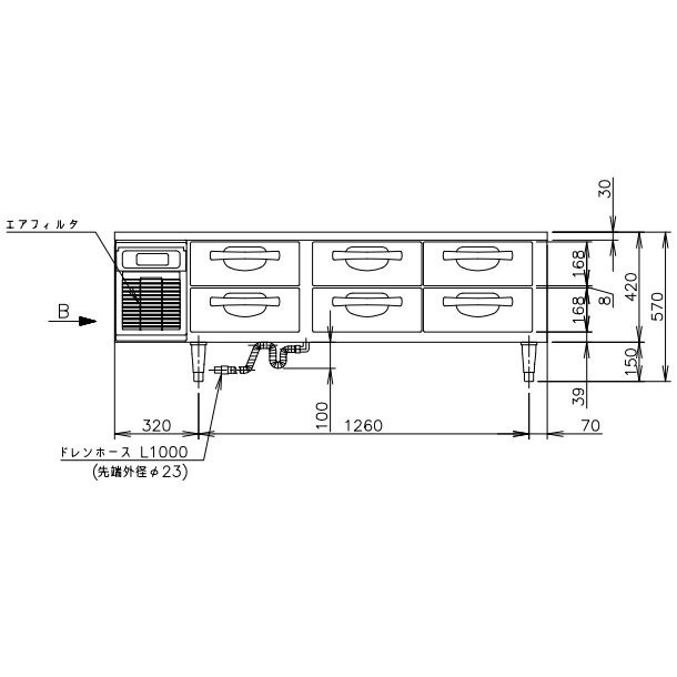 HCR-150A-ML ワイドスルー ホシザキ 業務用恒温高湿庫 エアー冷却方式 業務用冷蔵庫 別料金にて 設置 入替 回収 処分 廃棄 クリーブランド - 9