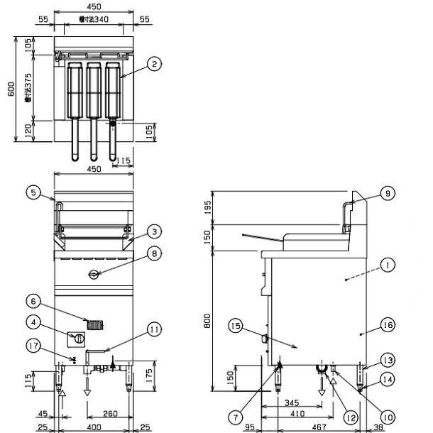 MRP-C046-3　マルゼン　涼厨スパゲティ釜　3カゴ　クリーブランド - 2