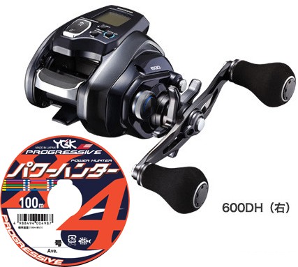 シマノ (shimano) 20 フォースマスター 600DH 右巻き PEライン2号300m