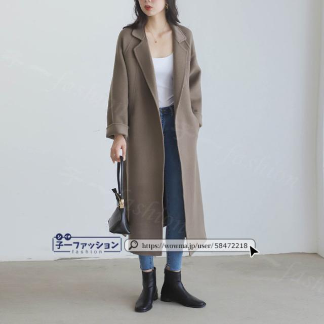 ロングコート チェスターコート 夏新作 コート ロングコート レディース チェスター アウター ジャケット ロング丈 ゆったり 大きいサイズ 冬 秋 送料無料 オーバーサイズ 防寒 Aラインコート フレアコート 秋冬 母の日_7