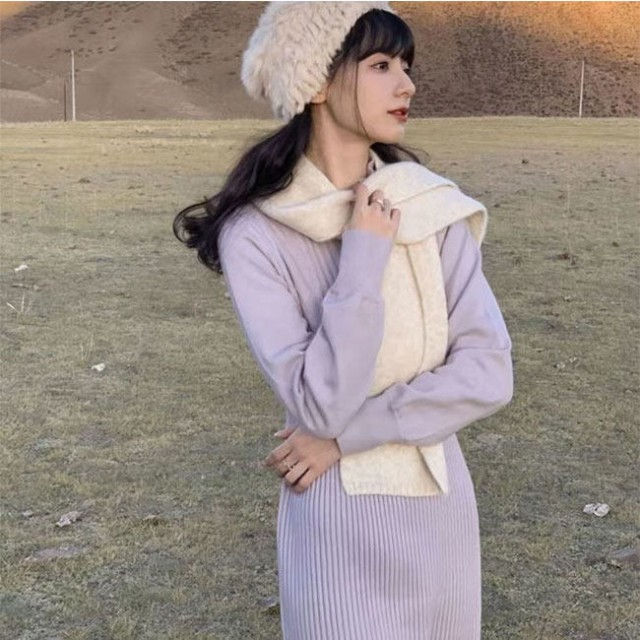 ワンピース 秋新作 冬新作 ニット ニットワンピース 長袖 羽織り ゆったり レディース 洗える ワンピ ロングワンピース 透けにくい マキの通販はau Pay マーケット 子一ファッション