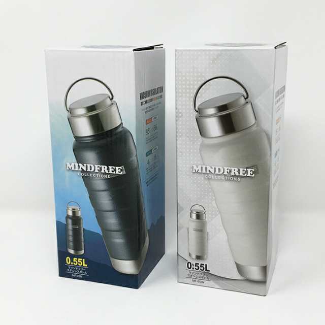 MINDFREE マインドフリー ステンレスボトル 550ml ホワイト MF-05W （ マグ ボトル 水筒 魔法瓶 真空 断熱 二重構造 二層構造  保温 保冷 の通販はau PAY マーケット 南九州流通プラス au PAY マーケット－通販サイト