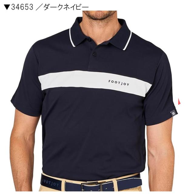 フットジョイ メンズ チェストライン半袖ポロ FJ-S25-S02_2
