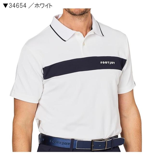 フットジョイ メンズ チェストライン半袖ポロ FJ-S25-S02_3