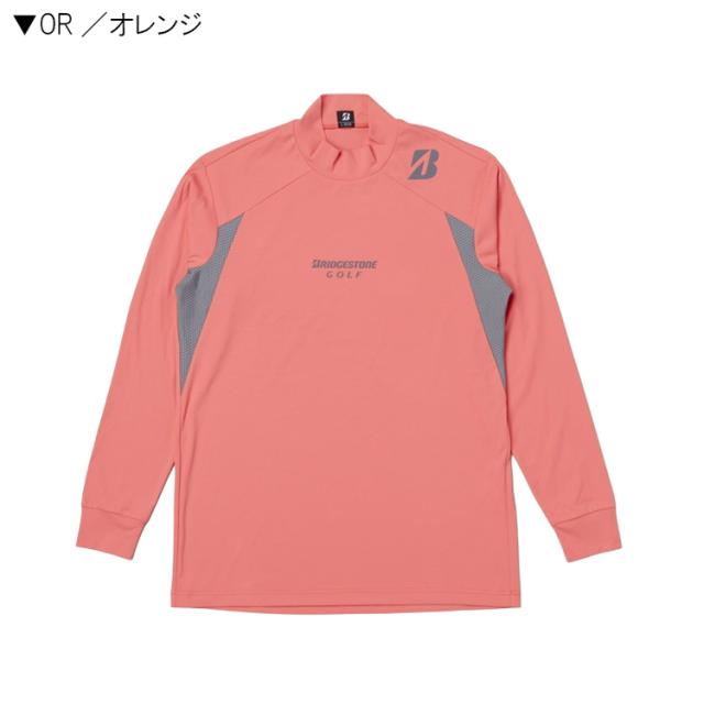 ブリヂストンゴルフ メンズ 25年秋冬 B-01 長袖モックネックシャツ FGM01F