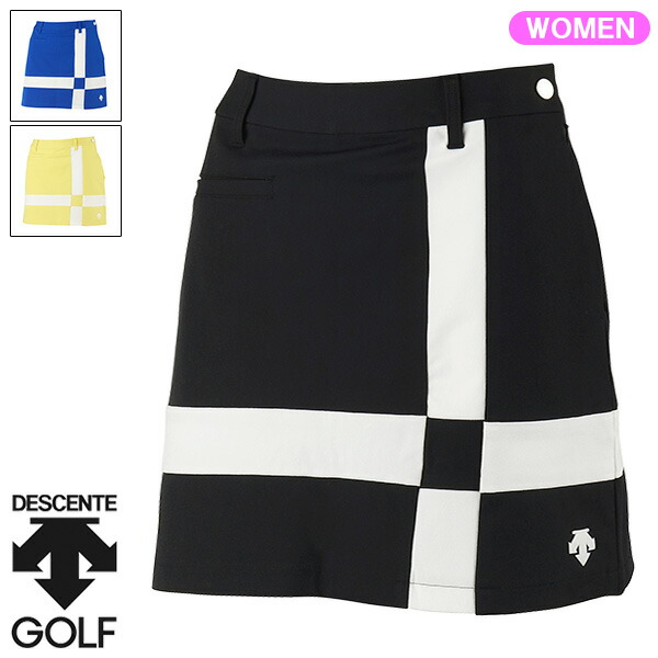 デサントゴルフ レディース リサイクルメランジストレッチ切り替えスカート 2023年春夏モデル DGWVJE05の通販は