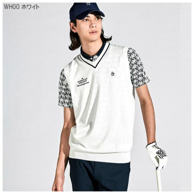 マンシングウェア メンズ SEASON COLLECTION Vネックニットベスト 2024年春夏モデル MGMXJL82_3