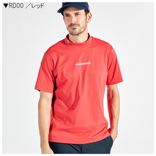 マンシングウェア メンズ SEASON COLLECTION サンスクリーン モックネック グラフィックプリントシャツ 2025年春夏モデル MG5SHS23M_2