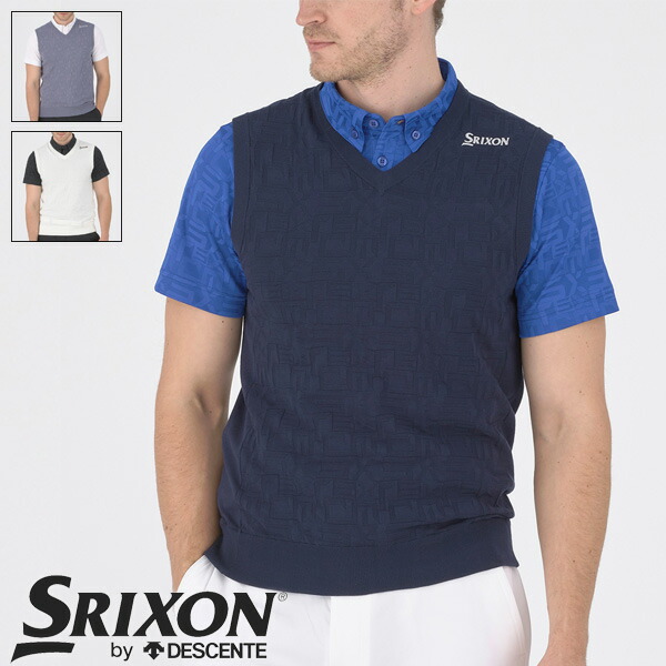 スリクソンバイデサント メンズ Vネックニットベスト 2024年春夏モデル RGMXJL80 5,421円