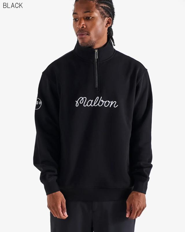 マルボンゴルフ ハーフジップ スウェット トレーナー Malbon Golf