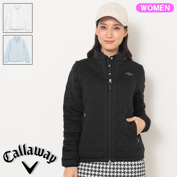 キャロウェイ ゴルフ レディース スターストレッチ袖取り外し中綿ブルゾン C25215202