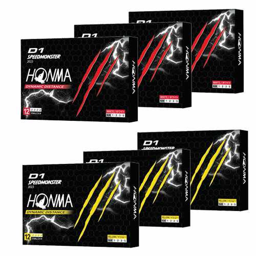 【お買い得3ダースまとめ買い】 本間ゴルフ ホンマゴルフ HONMA D1 スピードモンスター ゴルフ ボール 3ダース [36球入り] 2023年モデル