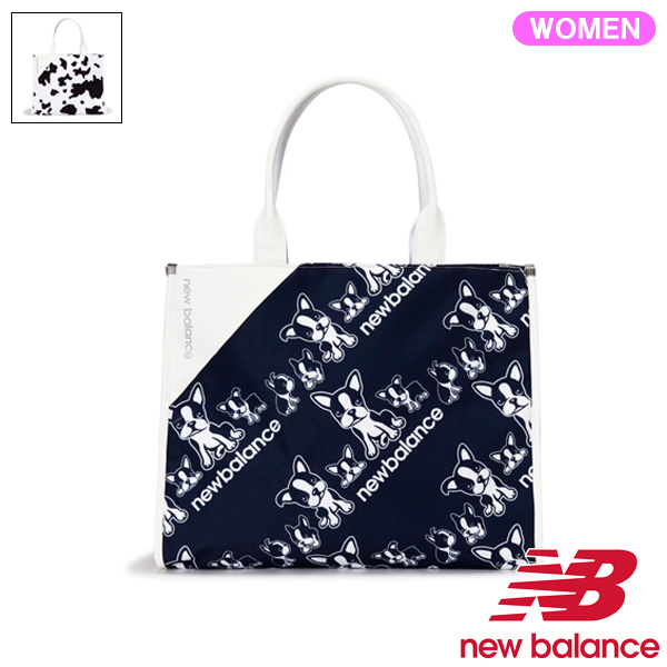 ニューバランス ゴルフ SPORT レディース カウスポット/ボストンテリア柄 プリント トートバック 012-4281501