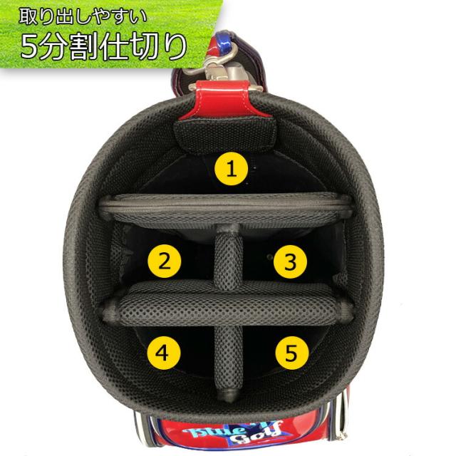 ブルーティーゴルフ エナメル キャディバッグ CB-005の通販はau PAY