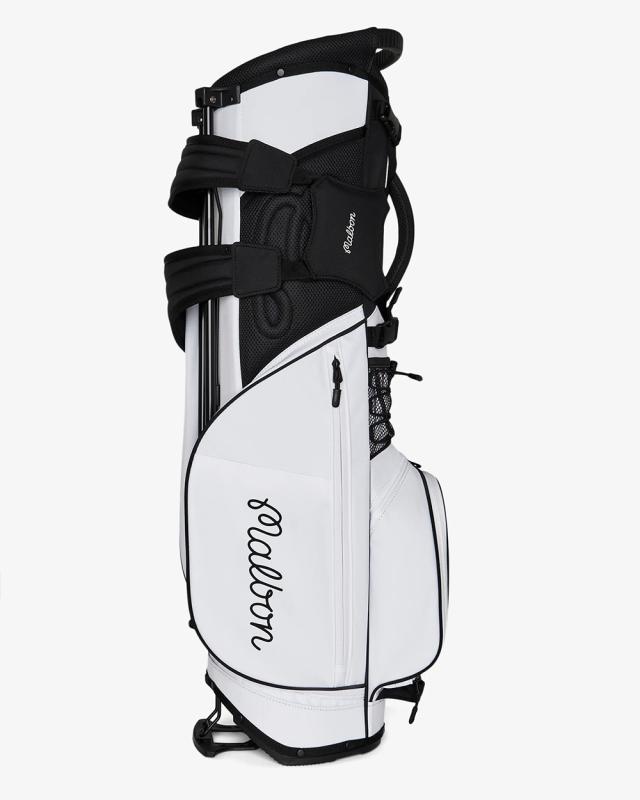 新品Malbon Golf マルボンゴルフ カートバック ハンドバッグ ホワイト 新入荷 即発送 2色展開 マルボンゴルフカートバッググリーン Malbon