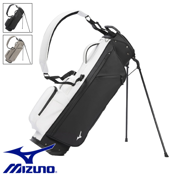 Mizuno ゴルフキャディバッグ 黒 ミズノ BR-D4 スタンド付きゴルフ