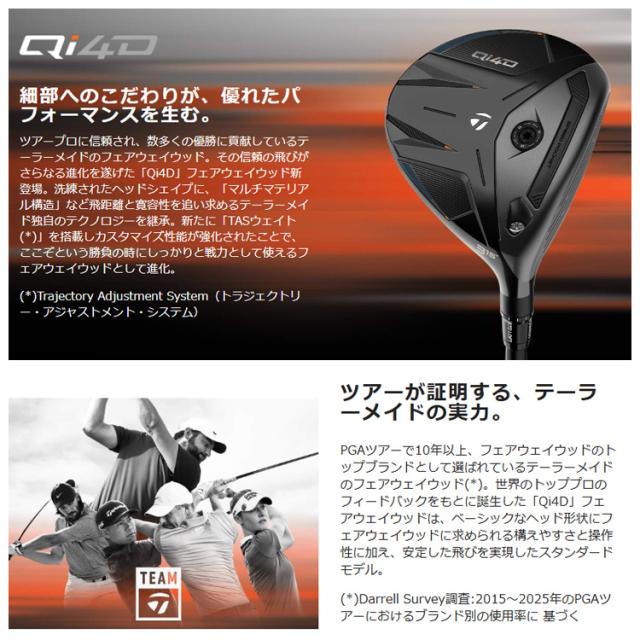 TaylorMade テーラーメイド Qi4D REAX 65 フェアウェイウッド ゴルフクラブ_5