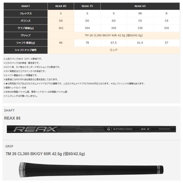 TaylorMade テーラーメイド Qi4D REAX 85 レスキュー ゴルフクラブ_9