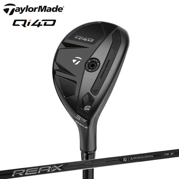 TaylorMade テーラーメイド Qi4D REAX 75 レスキュー ゴルフクラブ