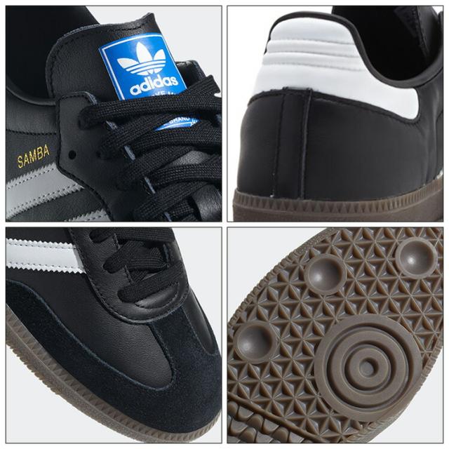 アディダスオリジナルス スニーカー adidas originals Samba OG サンバ OG ブラック/ホワイト メンズ レディース シューズ B75807_4