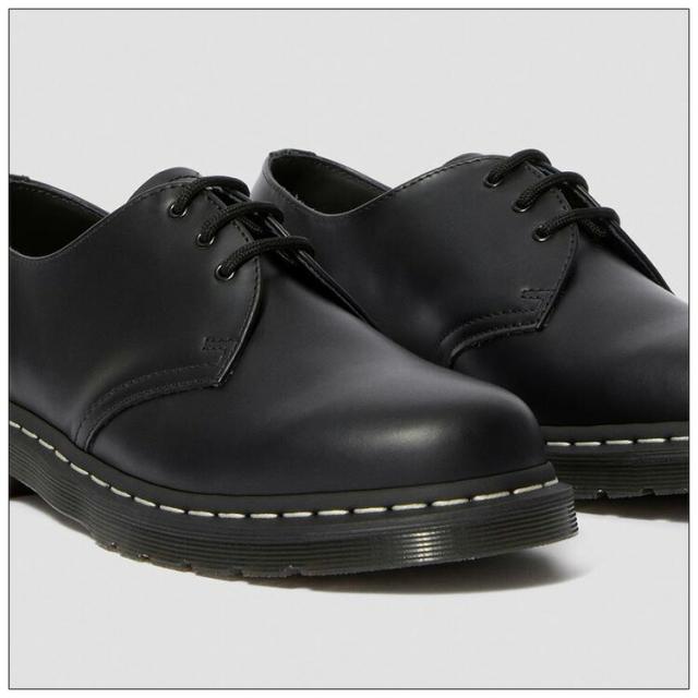 ドクターマーチン シューズ Dr.Martens 1461 WHITE STITCH 3EYE GIBSON ホワイトステッチ 3ホール ギフソン ブラック メンズシューズ 24757001
