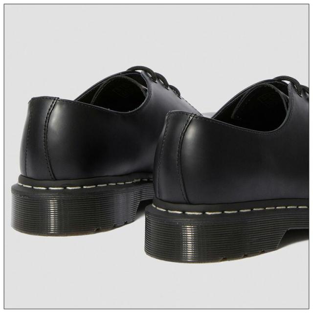 ドクターマーチン シューズ Dr.Martens 1461 WHITE STITCH 3EYE GIBSON ホワイトステッチ 3ホール ギフソン ブラック メンズシューズ 24757001