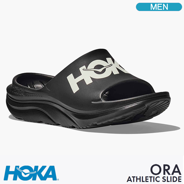 ホカ リカバリーサンダル HOKA U ORA ATHLETIC SLIDE オラ アスレチックスライド メンズ サンダル 1155154-BWHT