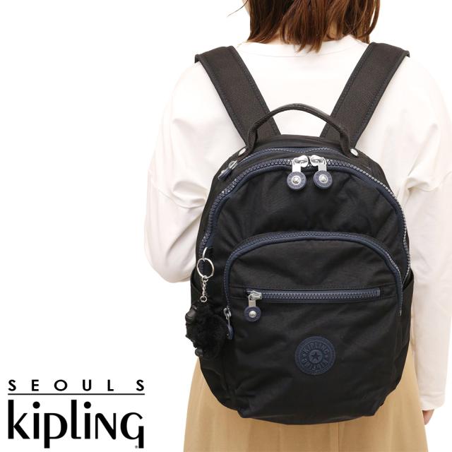 Kipling キプリング SEOUL S ソウル エス バックパック ブラック/ブルー KI40820NO