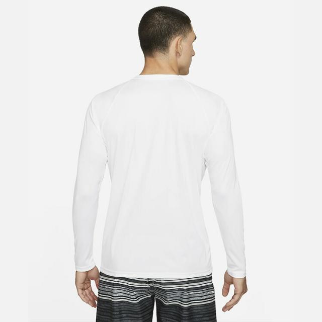 ナイキ ラッシュガード NIKE ESSENTIAL LS HYDROGUARD 長袖 ラッシュガード ホワイト NESSA587-100_2