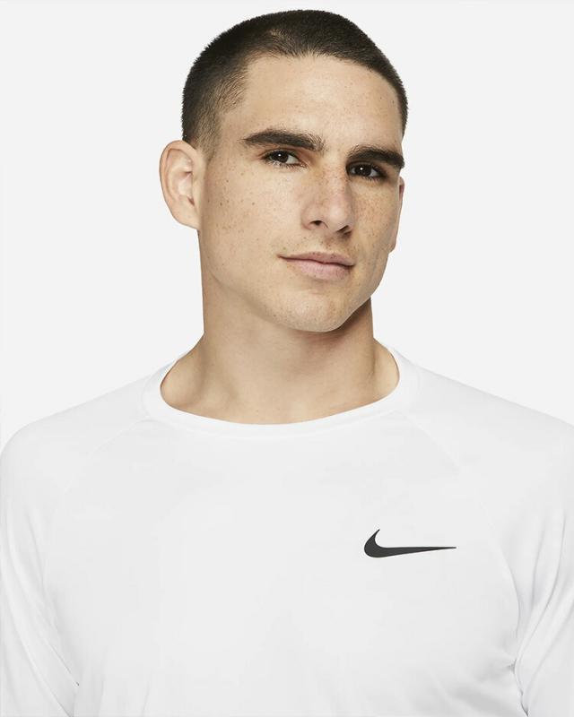 ナイキ ラッシュガード NIKE ESSENTIAL LS HYDROGUARD 長袖 ラッシュガード ホワイト NESSA587-100_3