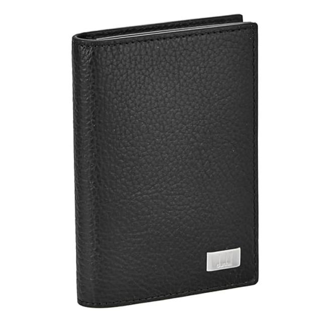 ダンヒル カードケース dunhill  アボリティーズ Avorities メンズ レディース ブラック 名刺入れ カード入れ パスケース メタルプレート 19F2947AV001R　DUL2R947A