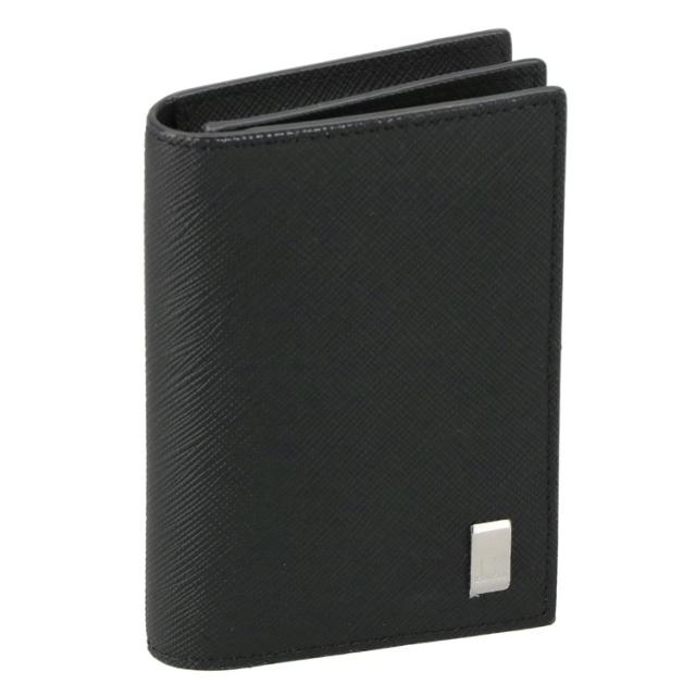 ダンヒル カードケース dunhill  プレーン Plain メンズ レディース 名刺入れ カード入れ パスケース メタルプレート ブラック 22R2P11PS001R