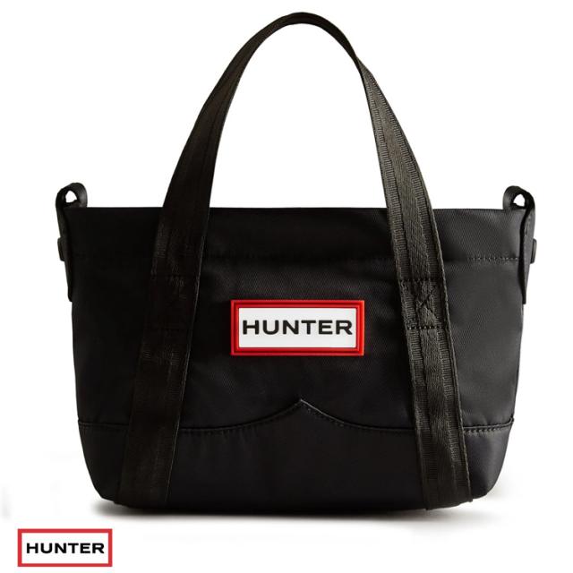 ハンター トートバッグ HUNTER ナイロン ミニ トップ クリップ トート バッグ　Nylon Mini Top Clip Tote メンズ　レディース  UBS1203KBM BLK ブラック