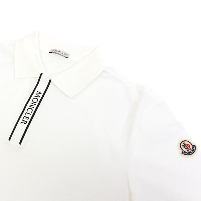 モンクレール ポロシャツ MONCLER SS POLO メンズ 半袖 ロゴパッチ 8A00002 89A16 002 ホワイト_3