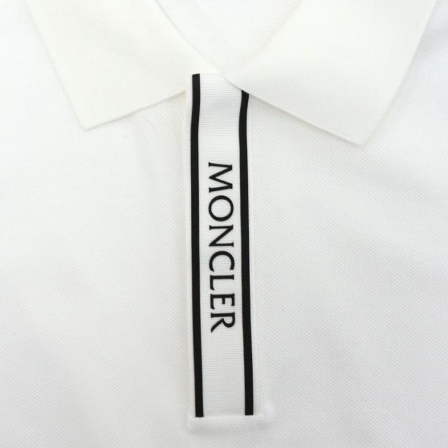 モンクレール ポロシャツ MONCLER SS POLO メンズ 半袖 ロゴパッチ 8A00002 89A16 002 ホワイト_4