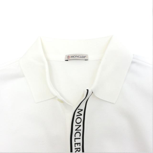 モンクレール ポロシャツ MONCLER SS POLO メンズ 半袖 ロゴパッチ 8A00002 89A16 002 ホワイト_5