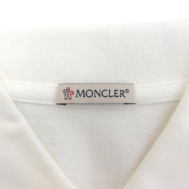 モンクレール ポロシャツ MONCLER SS POLO メンズ 半袖 ロゴパッチ 8A00002 89A16 002 ホワイト_6