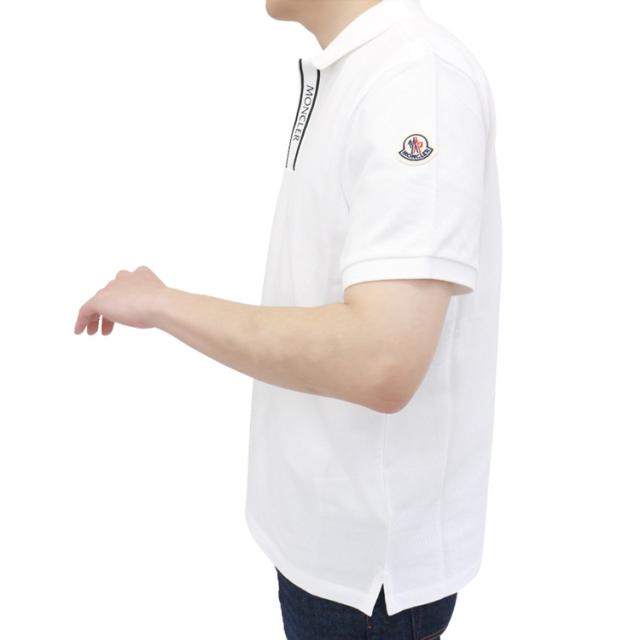 モンクレール ポロシャツ MONCLER SS POLO メンズ 半袖 ロゴパッチ 8A00002 89A16 002 ホワイト_9