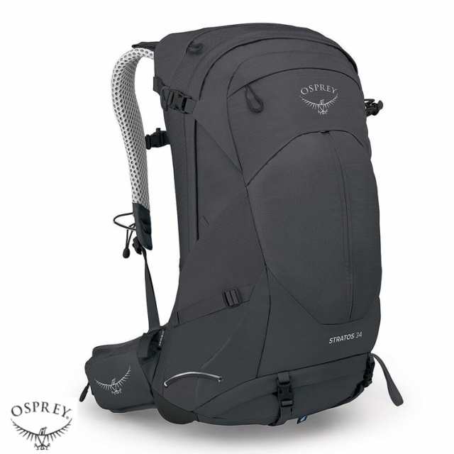 オスプレー ストラトス34 バックパック OSPREY Stratos 34 登山 アウトドア Tunnel Vision Grey 10003565  バックパック・リュック