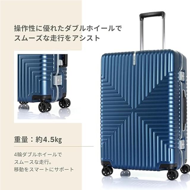 サムソナイト キャリー ケース SAMSONITE インターセクト スピナー INTERSECT SPINNER 68cm M 4〜6泊 約73L スーツケース ネイビー_7