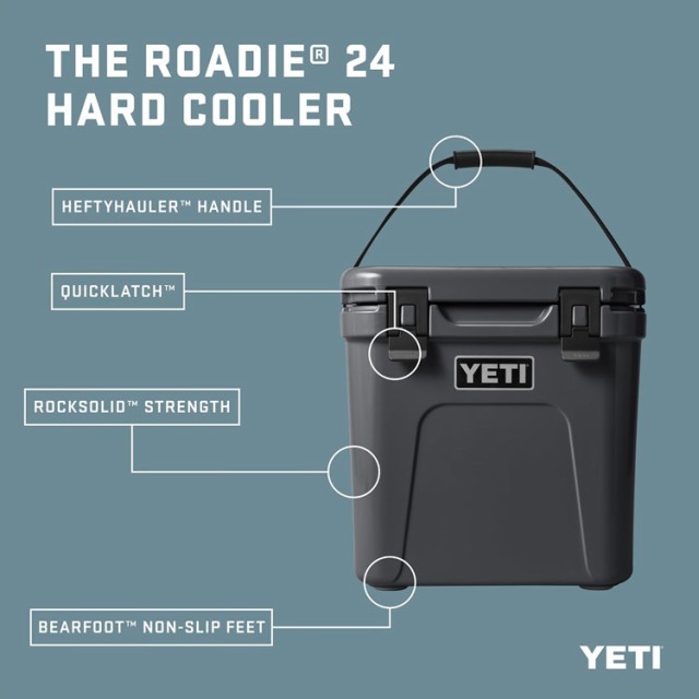 イエティ Yeti クーラーボックス 22.7L ローディー 24 Roadie Coolers 保冷 ハード クーラー アウトドア キャンプ レジャー 釣り 大型 耐