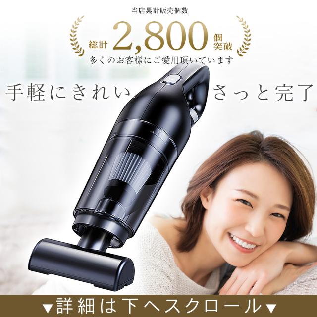 三太郎の日限定クーポン有】カークリーナー 車用掃除機 小型掃除