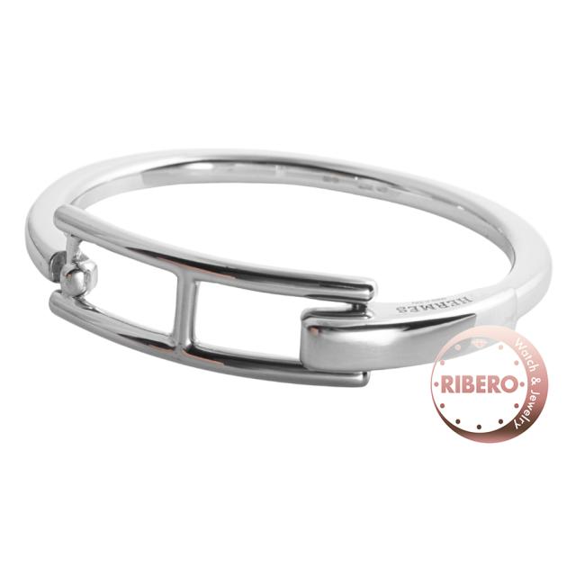 HERMES エルメス clap クラップ バングル ブレスレット シルバーの通販は