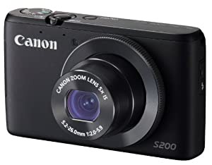 最旬ダウン Canon デジタルカメラ PowerShot S200(ブラック) F値2.0